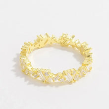 925 Sterling Silver Inlaid Zircon Ring Rings