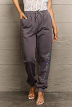 Simply Love Full Size SKELETON Graphic Sweatpants Dark Gray Woman Sweatpants