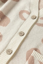 Leopard V Neck Button Down Cardigan Woman Outerwear