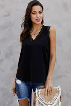 Eyelash Lace V-Neck Tank Top Tanks & Camis