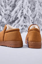 Letter M Suede Round Toe Slippers Woman Slippers