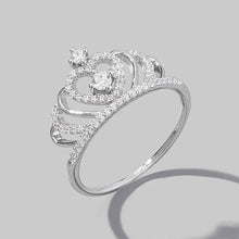 Crown Shape Zircon 925 Sterling Silver Ring Rings