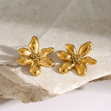 Stainless Steel Flower Earrings Earrings