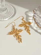 18K Gold-Plated Stainless Steel Cross Earrings Earrings