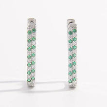 925 Sterling Silver Inlaid Zircon Earrings Earrings