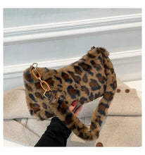 Leopard Fluff Shoulder Bag Shoulder Bags