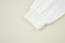 US Flag Corded Long Sleeve Sweatshirt Woman Sweatshirts