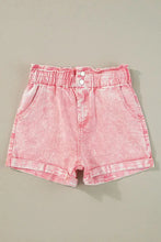 Paperbag Waist Denim Shorts Denim Shorts