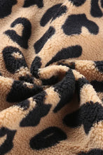 Leopard Button Up Long Sleeve Jacket Woman Outerwear