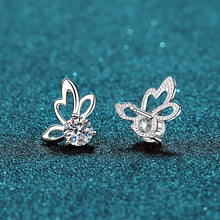 1 Carat Moissanite Butterfly Shape Earrings Earrings