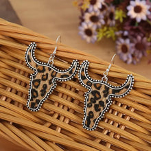 Alloy Animal Print Cow Head Earrings Earrings