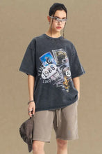 Men's Graphic Round Neck Half Sleeve T-Shirt Mens Tops