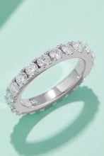 2.3 Carat Moissanite 925 Sterling Silver Eternity Ring Silver Rings