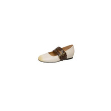 Round Toe Platform Slip-Ons Beige Woman Loafers