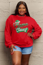 Simply Love Full Size MAMA CLAUS Round Neck Sweatshirt Woman Sweatshirts