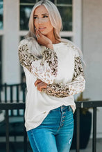 Leopard Round Neck Dropped Shoulder T-Shirt Woman T Shirts