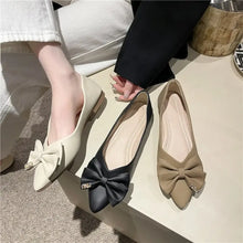 Point Toe Flats Slip-Ons Beige Woman Loafers