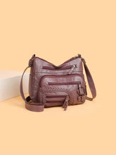 Multi Pockets PU Leather Shoulder Bag Mauve One Size Shoulder Bags