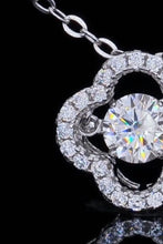 925 Sterling Silver Moissanite Flower Pendant Necklace Necklaces