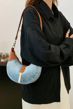 Contrast Denim Shoulder Bag Shoulder Bags