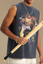 Men's Graphic Round Neck Tank Mens Tops