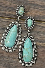 Artificial Turquoise Earrings Teal One Size Earrings
