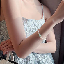 Pearl Green Stone Link Bracelet Necklaces