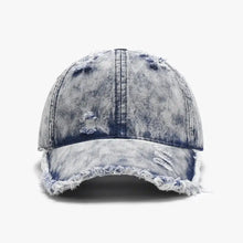 Distressed Cotton Adjustable Baseball Cap Light One Size Hats