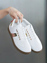Stripe Lace Up Sneakers Woman Sneakers