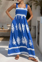 Printed Square Neck Cami Dress Casual Dresses