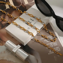 Two-Tone Chain Link Jewelry Set Fashion Jewelry