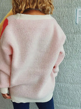 Flower Button Down V-Neck Long Sleeve Cardigan Woman Outerwear