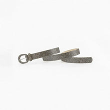 Sequin PU Leather Belt Khaki Belts