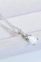 Opal Pendant 925 Sterling Silver Chain-Link Necklace Necklaces