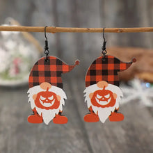 Wooden Dwarfs Pumpkin Dangle Earrings Earrings