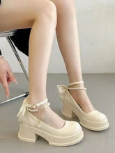 Round Toe Block Heels Pumps woman pumps