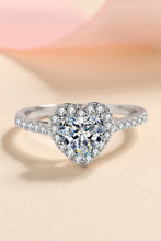 1 Carat Moissanite Heart-Shaped Ring Rings