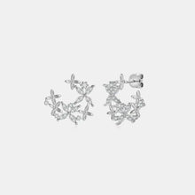 925 Sterling Silver Moissanite Lucky Clover Earrings Earrings