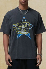 Men's Graphic Round Neck Half Sleeve T-Shirt Mens Tops