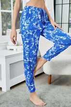 Shiny Tie-Dye Drawstring Waist Joggers with Pockets Woman Sweatpants