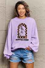 Simply Love Full Size HAPPY HALLOWEEN Graphic Sweatshirt Woman Sweatshirts