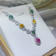 3.5 Carat Moissanite 925 Sterling Silver Necklace Fine Jewelry