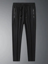 Men's Plus Size Drawstring Pants with Pockets Black Woman Sweatpants