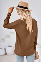 V-Neck Long Sleeve Blouse Woman Blouses