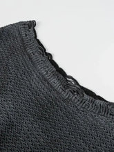 Men's Distressed Hem Knit Sweater Vest Mens Tops