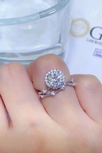 1 Carat Moissanite Platinum-Plated Ring Rings