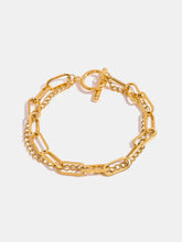 18K Gold-Plated Stainless Steel Chain Bracelet Gold One Size Bracelets