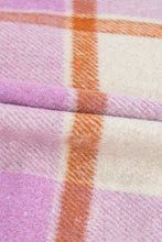 Plaid Corduroy Pockets Brushed Checkered Shacket Woman Outerwear