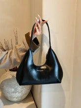PU Leather Shoulder Bag Black One Size Shoulder Bags