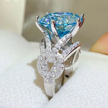 10 Carat Moissanite 925 Sterling Silver Ring Fine Jewelry